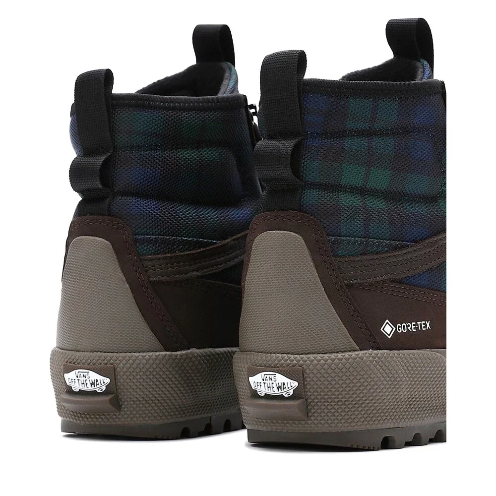 New w/Box Vans Sk8-Hi Gore-Tex MTE-3 Waterproof Plaid Green Women 8 (Men 6.5)